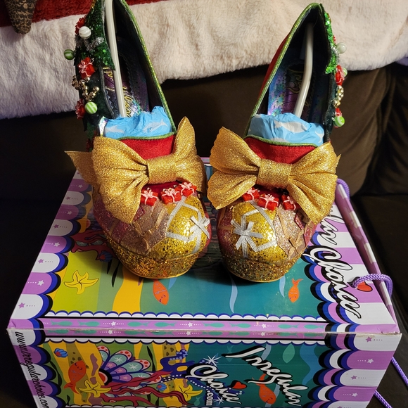Rare Santa's Globe Irregular Choice Shoes - Picture 2 of 6